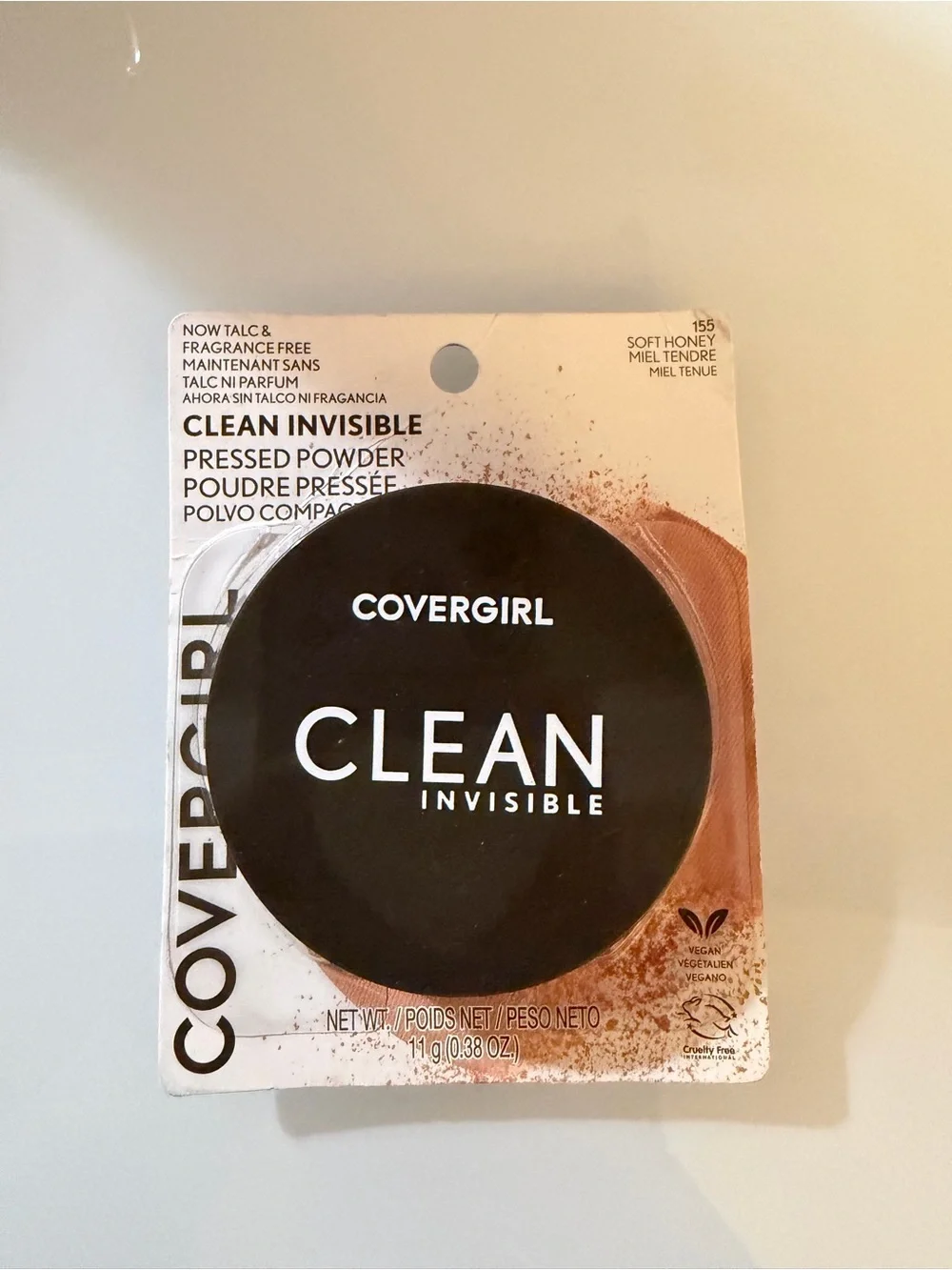 NWT COVERGIRL Clean Invisible Pressed Powder Compact - Color 155 Soft Honey - Picture 6 of 7